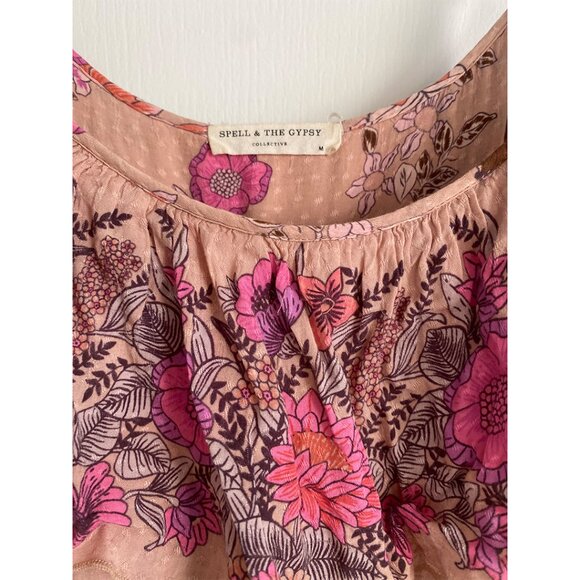 Spell Siren Song Strappy Dress Flamingo M - Picture 7 of 14